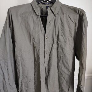 Port Authority Green Button Down Shirt. Size 3XL